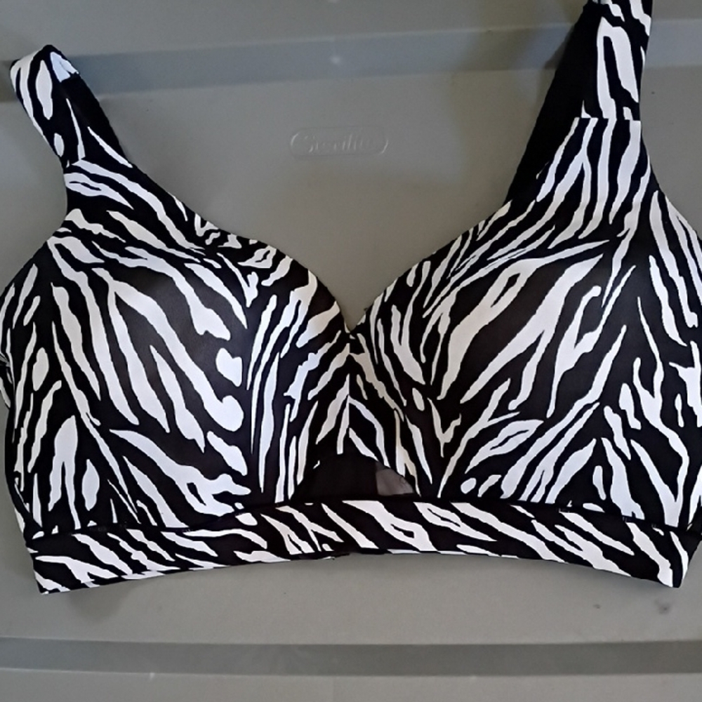 Zebra Print Women's Bra
